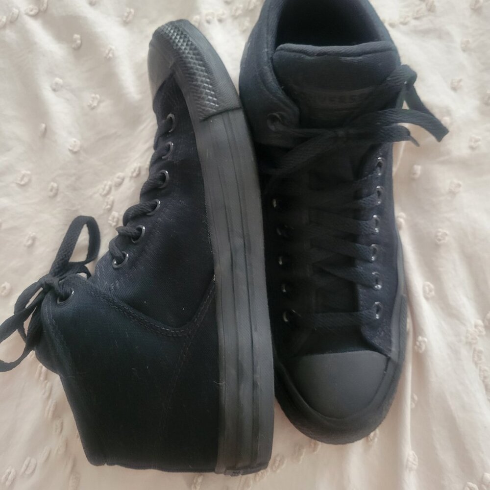 Black Converse Hightop Shoes Sneakers Mens 7.5